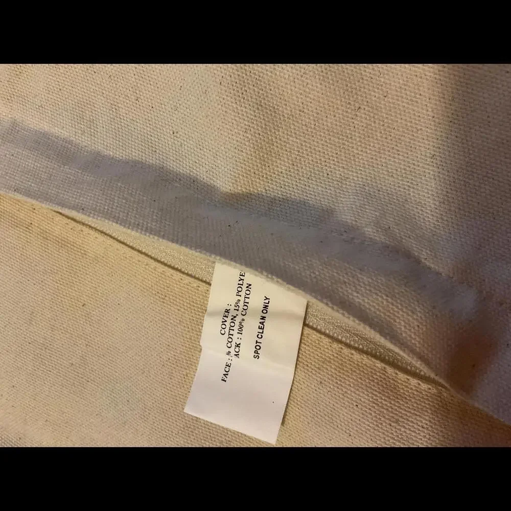Set of Two Woven Pillow Covers with zippers